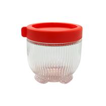 Organizador em vidro multiuso 450 ml gire e trava