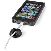 Organizador Emborrachado Preto P/ Cabos - com 5 peças Organizador Emborrachado Preto P/ Cabos - com 5 peças