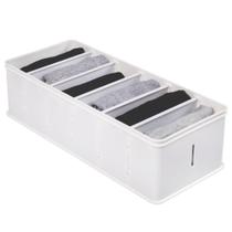 Organizador empilhável com 5 divisórias 36,5 x 14,5 x 10,7 Plasutil ref. 17352