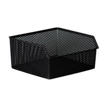 Organizador Empilhável Línea em Plástico Preto 32x29x15cm - Paramount