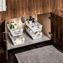 Organizador empilhável madesmart, pacote com 2 camadas, Frost BPA Free Organizador empilhável madesmart, pacote com 2 camadas, Frost BPA Free