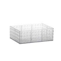 Organizador Empilhavel Quadratta Cristal 23 X 16 X 8Cm