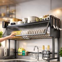 Organizador Escorredor 2 Prateleiras Porta Acrílica 85x28x80 Estrutura Reforçada Porta Temperos E Pr - 2Leo Organizador Escorredor 2 Prateleiras Porta Acrílica 85x28x80 Estrutura Reforçada Porta Temperos E Pr - 2Leo