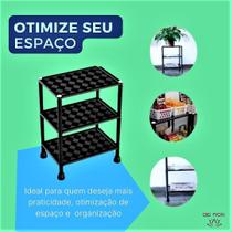 Organizador Espaços Modular Plástico 3 Prateleiras Versátil