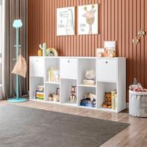Organizador/Estante para Quarto Infantil com 3 Caixas e 7 Nichos Maia 159X74CMX30CM Branco Organizador/Estante para Quarto Infantil com 3 Caixas e 7 Nichos Maia 159X74CMX30CM Branco