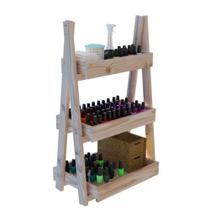 Organizador Estante Vertical Em Madeira Maciça Pinus Armario