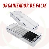 Organizador Facas 5 Divisórias Organização Separador 1 Uni