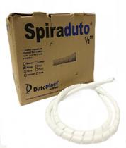 Organizador Fios E Cabos Espiral Spiraduto 1/2 Branco - 10 Metros