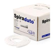 Organizador Fios E Cabos Espiral Spiraduto 1/8 Branco 50mts