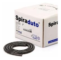 Organizador Fios E Cabos Espiral Spiraduto 1/8 Preto 50mts
