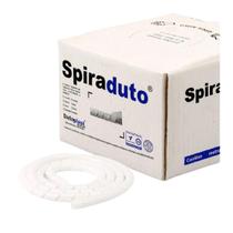 Organizador Fios E Cabos Espiral Spiraduto 1" Branco 50 Mts