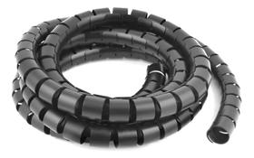 Organizador Fios E Cabos Espiral Spiraduto 3/4" Preto - 5 Metros
