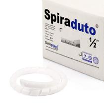 Organizador Fios e Cabos Spiraduto 1/2 Branco - 20 Metros
