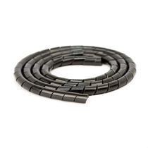 Organizador Fios e Cabos Spiraduto 1/4 Preto - 30 Metros