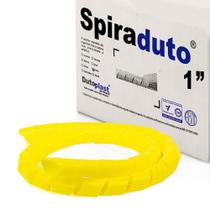 Organizador Fios e Cabos Spiraduto de 1" Amarelo - 25 Metros