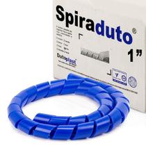 Organizador Fios e Cabos Spiraduto de 1" Azul - 2 Metros
