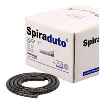 Organizador Fios Spiraduto 1" Preto C/ 50 Metros Dutoplast