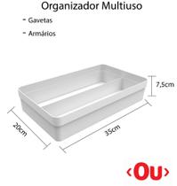 Organizador Gavetas Logic 2 Divisória Ol1100 - Verde Menta