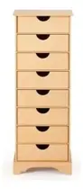 Organizador Gaveteiro Folhas A4 8 Gavetas Quarto Escritório Organizador Gaveteiro Folhas A4 8 Gavetas Quarto Escritório