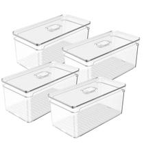 Organizador Geladeira c/ Tampa Clear Fresh 30x15x13cm
