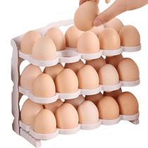 Organizador Geladeira Caixa Para 60 Ovos Triplo Luxo
