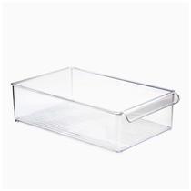 Organizador Geladeira Cesto Gaveta Acrílico Multiuso 6,3 Lts Armário Cozinha Transparente