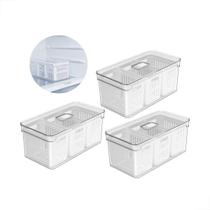 Organizador Geladeira Clear Fresh c/ Cesto 5L - Transparente