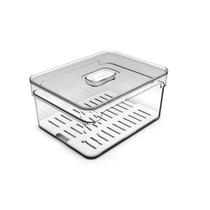 Organizador Geladeira E Bandeja C/ Tampa 2,8 L Clear Fresh Natural OU-Un