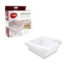 Organizador Geladeira Multiuso Gaveta Suporte Branco Clink