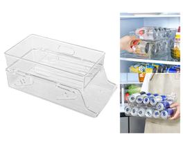 Organizador Geladeira Porta 12 Latas Dispenser Suporte