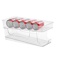 Organizador Geladeira Porta 12 Latas Dispenser Suporte Organizador Geladeira Porta 12 Latas Dispenser Suporte