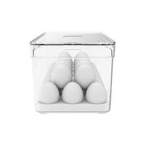 Organizador Geladeira Porta Ovos 36 unidades com Tampa Cozinha Acrílico - Martiplast