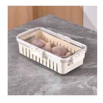 Organizador Geladeira Tampa Acrílico Drenagem 3,7 Litros - Top Rio Organizador Geladeira Tampa Acrílico Drenagem 3,7 Litros - Top Rio