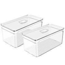 Organizador Geladeira Tampa Clear Fresh 30x15x13cm