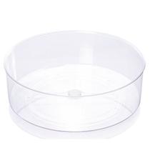 Organizador giratório 23,5 cm cristal Plasutil ref.15424 Organizador giratório 23,5 cm cristal Plasutil ref.15424