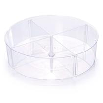 Organizador Giratório 4 divisórioas 29,5cm x 9,5cm - Plasutil Organizador Giratório 4 divisórioas 29,5cm x 9,5cm - Plasutil