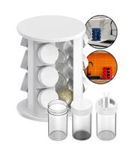 Organizador Giratório P/ Temperos Cozinha 09 Pote Unitermi - Branco