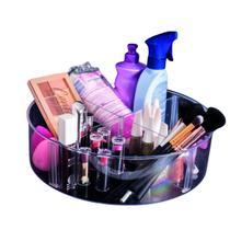 Organizador Giratório para Maquiagem Cozinha com 4 Divisórias Transparente Plasutil