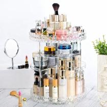 Organizador Giratório Transparente para Maquiagem com Alça Organizador Giratório Transparente para Maquiagem com Alça