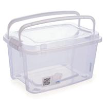 Organizador Gran Box Alta Alça Trava Cristal 10,7l Plasútil - Plasutil Organizador Gran Box Alta Alça Trava Cristal 10,7l Plasútil - Plasutil