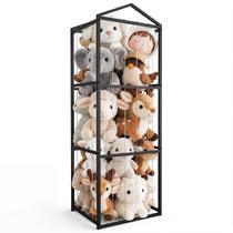 Organizador grande de metal preto para bichos de pelúcia NomNest Organizador grande de metal preto para bichos de pelúcia NomNest
