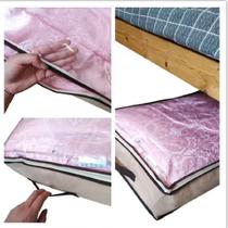 Organizador guarda manta lençol edredom caixa organiza roupa