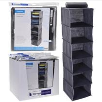 Organizador guarda roupa 6 prateleiras divisorias grande 120cm sapateira closet armario cabide Organizador guarda roupa 6 prateleiras divisorias grande 120cm sapateira closet armario cabide