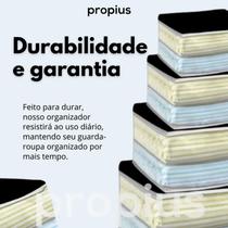 Organizador Guarda Roupa Lençol Transparente Acomoda Contra Poeira Umidade