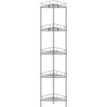 Organizador HuggieGems 5 Tier Corner Shower Caddy cinza