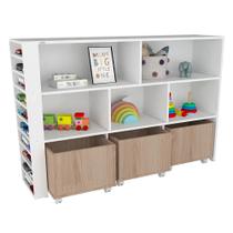Organizador Infantil Baús E Porta Carrinho Natanael 100% Mdf