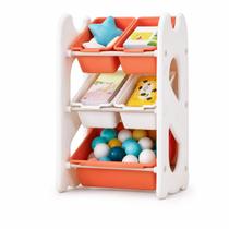 Organizador Infantil Montessoriano 5 Compartimentos com Caixas e Porta Livros Frontal Estante 3 Níveis Compacta Quarto Criança Plástico Original Organizador Infantil Montessoriano 5 Compartimentos com Caixas e Porta Livros Frontal Estante 3 Níveis Compacta Quarto Criança Plástico Original