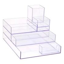 Organizador Kit Modular Prime Multiuso c/ 8 Peças Tamanhos Variados Maxcril MODELO:CRISTAL Organizador Kit Modular Prime Multiuso c/ 8 Peças Tamanhos Variados Maxcril MODELO:CRISTAL