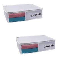 Organizador Lençol Visor Frontal 10AX30LX36C Branco 2 un.