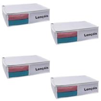 Organizador Lençol Visor Frontal 10AX30LX36C Branco 4 un.